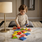 Wooden Geometric Blocks Board Toys