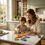 Wooden Geometric Blocks Board Toys