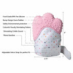 BABY SILICONE TEETHING MITTEN GLOVES