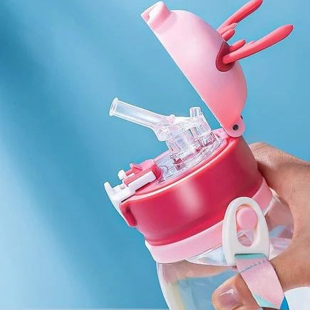 Adorable Reindeer Water Bottle for Kids 600ml