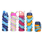 Expandable Silicone Sipper Water Bottle 500 ML
