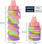 Expandable Silicone Sipper Water Bottle 500 ML