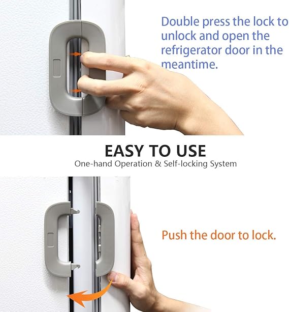 Refrigerator Door Lock for Child Safety
