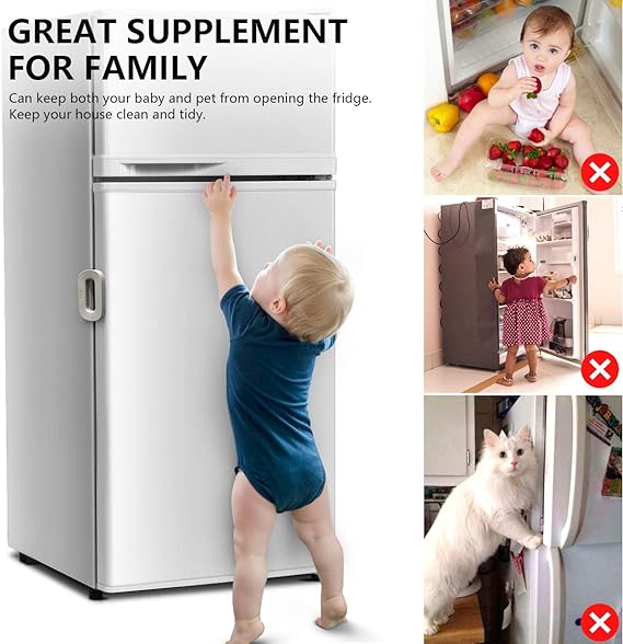 Refrigerator Door Lock for Child Safety