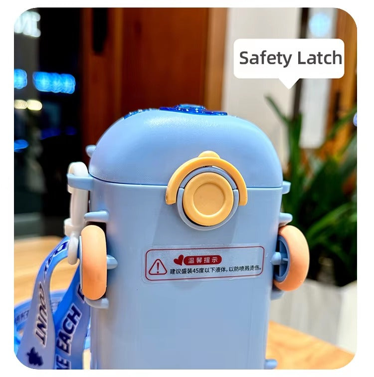 School Bus Water Bottle With Strap 500ML