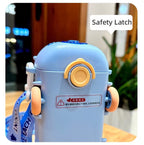 School Bus Water Bottle With Strap 500ML