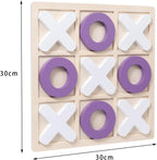 Wooden Tic-Tac-Toe Board Game
