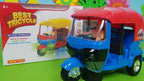 Musical Electric Tricycle Rickshaw Toy