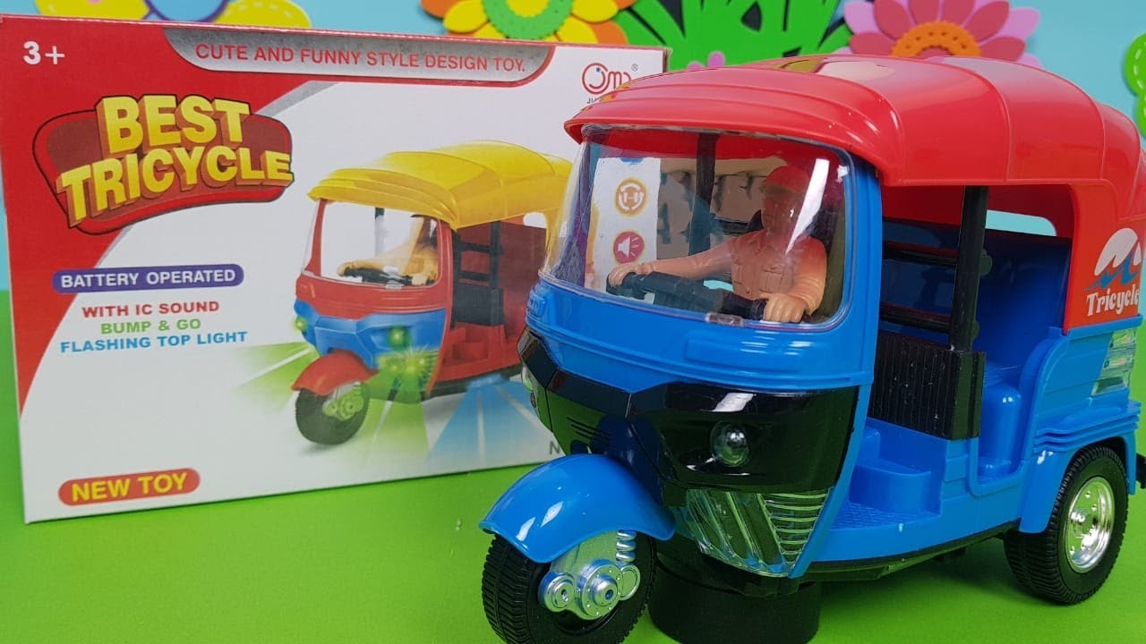 Musical Electric Tricycle Rickshaw Toy