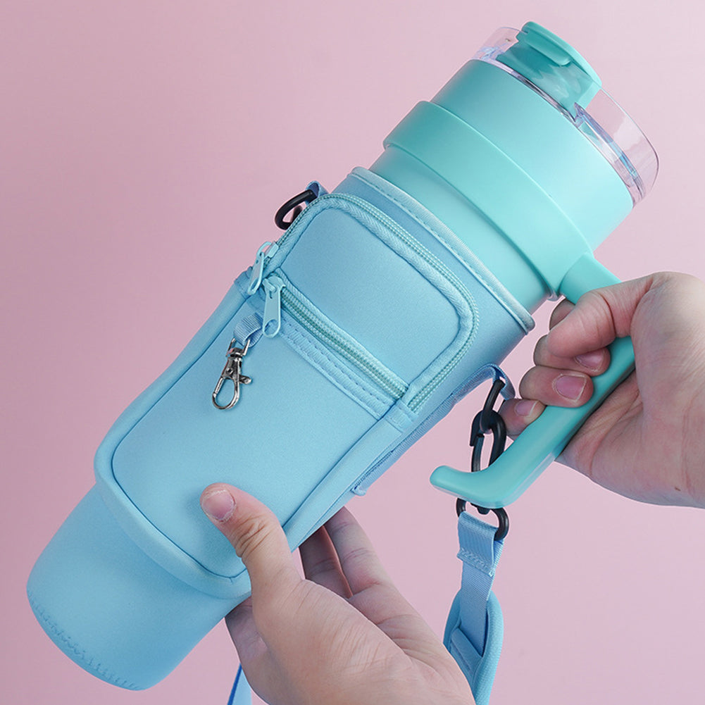 Water Bottle Carrier Bag with Phone Pocket 1200ml