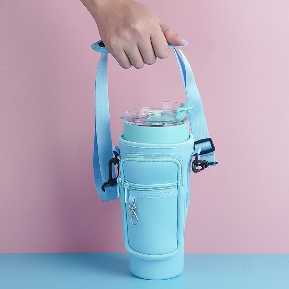 Water Bottle Carrier Bag with Phone Pocket 1200ml