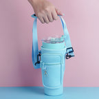 Water Bottle Carrier Bag with Phone Pocket 1200ml