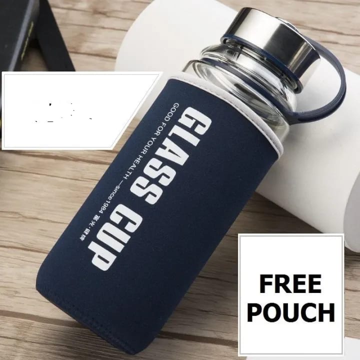 Portable Glass Water Bottle