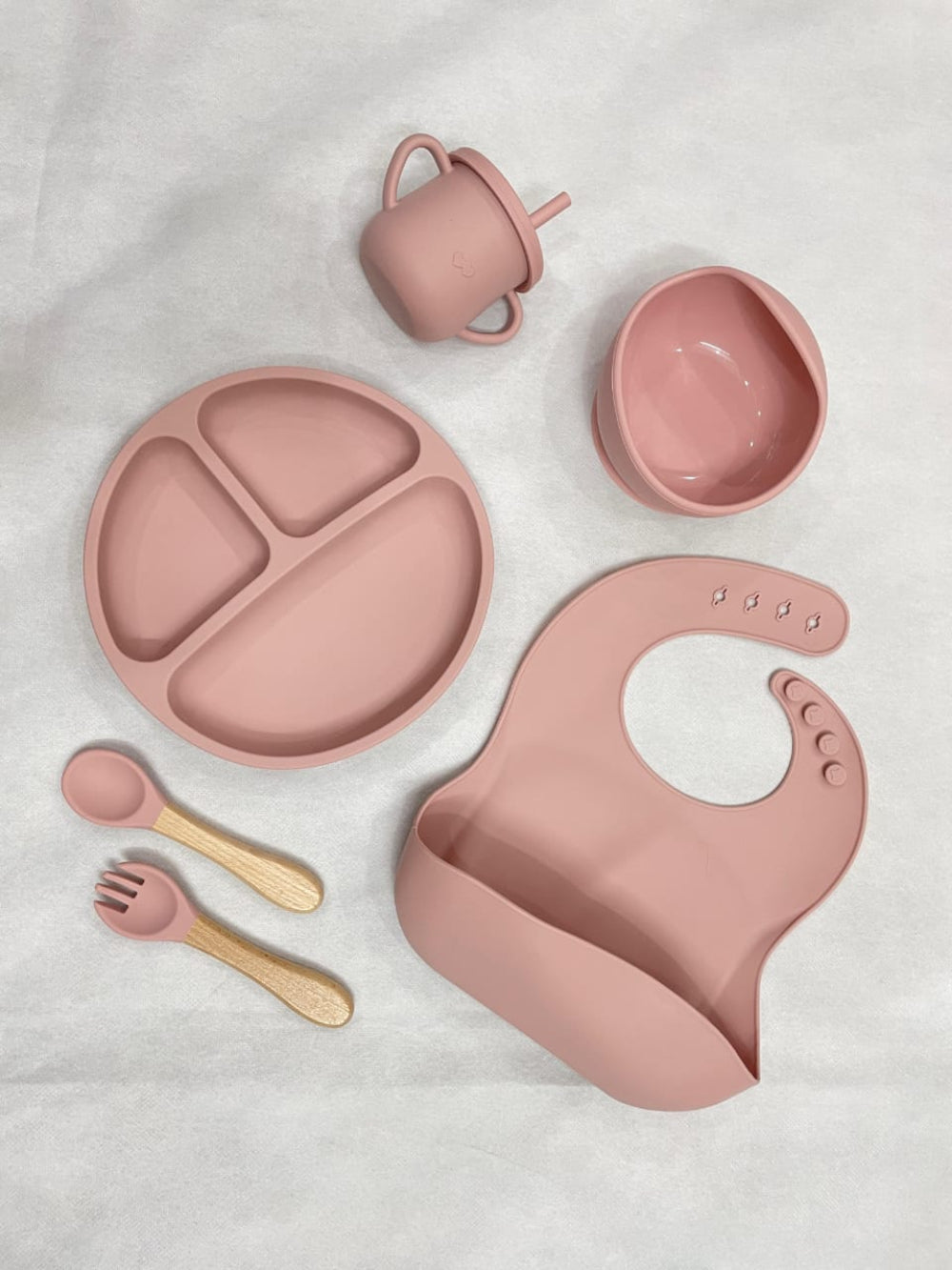Premium Silicone Baby Feeding Set (6-Piece)