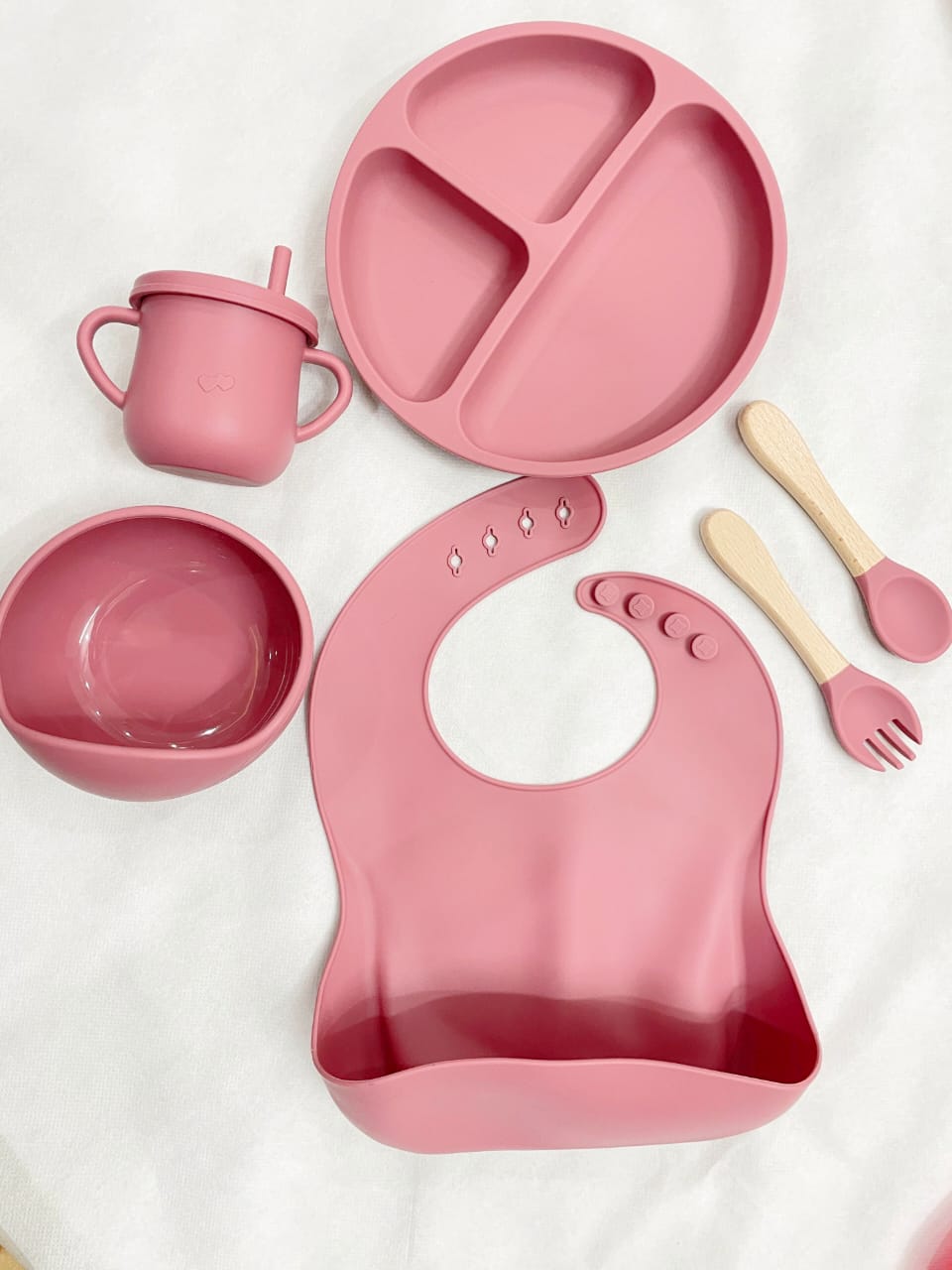 Premium Silicone Baby Feeding Set (6-Piece)