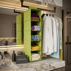 5 Shelf Wardrobe Hanging Organizer Section