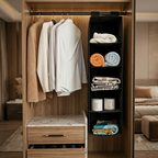 5 Shelf Wardrobe Hanging Organizer Section